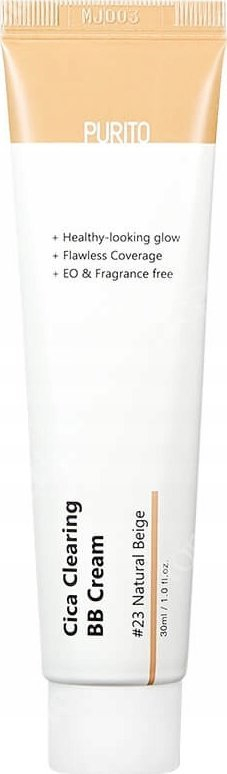 Krem BB PURITO Cica Clearing #23 Natural Beige, 30ml, mbulim mesatar, nuancë natyrale