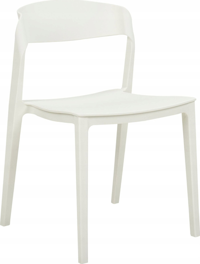 Set me 2 karrige ngrënieje Somers, plastike, të bardha