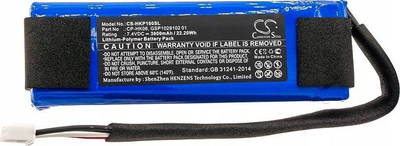 Bateri altoparlanti Harman Kardon CP-HK06 GSP1029102 01, 3000mAh, Li-Polymer, blu