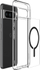 Këllëf telefoni Spigen Ultra Hybrid OneTap Metal Ring MagSafe për Google Pixel 8 Pro, transparent, i zi
