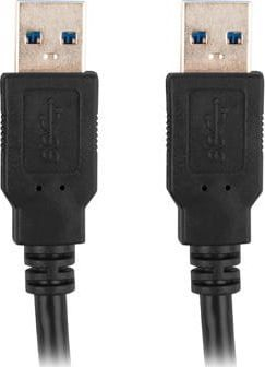 Kabllo Lanberg USB-A M/ M 3.0, 0.5m, e zezë