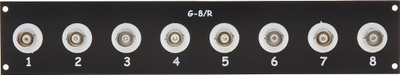Panel Patch Delta G 8B R, 8x BNC, për rack 19" 10", i zi