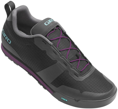Këpucë biçiklete për goca Giro Tracker Fastlace, për pedale të sheshta, me taban EVA, gri