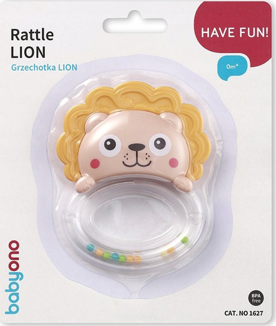 Вртлива играчка Babyono лав, 0m+, без BPA, повеќебојна
