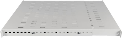 Raft i rregullueshëm ALANTEC 19" 1U, thellësi 500-900 mm, gri