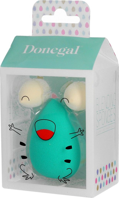 Set me sfungjerë për grim Donegal (4333), 2 +1, të gjelbër/bardhë