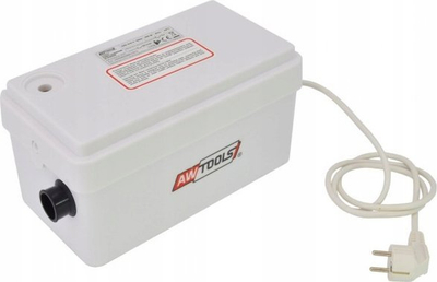 Pompë për ujëra të zeza AWTOOLS AW85510, për banjo dhe lavaman, plastike, e bardhë