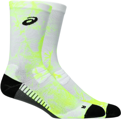 Çorape vrapimi Asics Performance Run Crew, unisex, të verdha