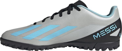 Këpucë futbolli adidas X 15.4 TF Messi, për bar sintetik, për të rritur, gri me të zezë
