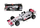 Lodër makinë Formula 1 Hippo H13985, 28cm, për kalamaj, shumëngjyrëshe