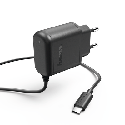 Karikues Hama per Smartphone, USB-C, 3 A, zezë, 1m 173617