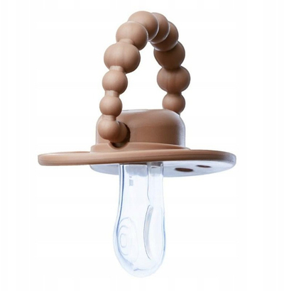 Biberon Luu Kids Positioning, silikon, 0–3 mujsh, Milk Hazelnut