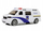 Lodër makinë ambulancë Stretch, me drita, me tinguj, shumëngjyrëshe