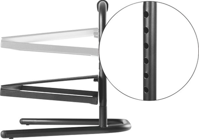 Mbajtëse këmbësh LogiLink Adjustable Footrest, e rregullueshme, konstruksion çeliku, e zezë