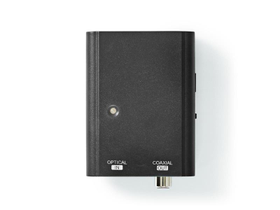 Konvertues audio dixhital Nedis DAC, Toslink në RCA S/PDIF, me USB, i zi
