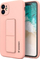 Futrollë Wozinsky Kickstand Case për Samsung Galaxy A32 4G, silikoni i butë, me këmbëz, rozë