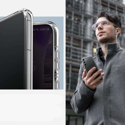 Mbrojtëse telefoni Spigen Ultra Hybrid për Samsung Galaxy S23, plastikë TPU, transparente