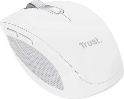 Maus Trust Ozaa, wireless, USB, i bardhë