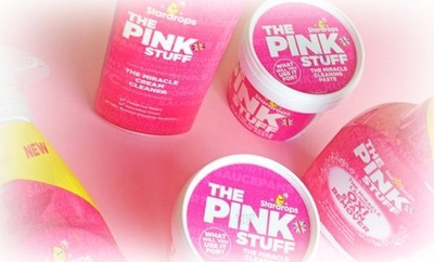 Прах за вадење дамки The Pink Stuff, за облека во боја, 1kg, розова
