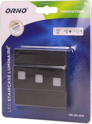 Ndriçues i shkallëve, 1.2W, i zi
