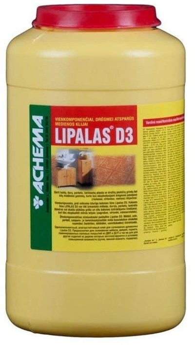 Ngjitës druri Achema Lipalas D3, 1kg, i bardhë, që s’e gjen lagështia