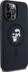 Mbulesë telefoni Karl Lagerfeld Liquid Silicone Karl and Choupette, MagSafe, për iPhone 14 Pro Max, e zezë