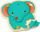 Puzzle druri Djeco Puzzlo Elephant, 14 copa, për kalamaj 3+, shumëngjyrësh