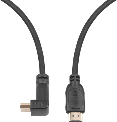 Kabllo HDMI TB V2.0, 1.8 m, këndore, e zezë