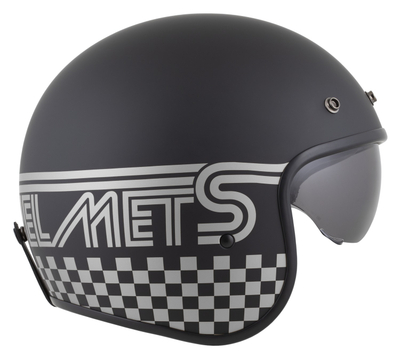 Helmetë motori Cassida Oxygen 2.0 Rondo, i hapur, me diellëz, i zi mat argjend