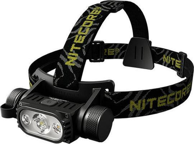 Llambë koke Nitecore HC65 V2, LED 1750 lumens, USB C rikarikueshme, e zezë