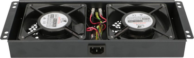 Njesi ftohëse për kabinet ExtraLink EX19102, 2 ventilatorë, 220V, e zezë