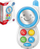 Telefon lodër WOOPIE BABY Interactive Little Phone, me tinguj, me drita, i bardhë me blu