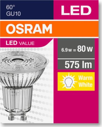 Llampë LED Ledvance VALUE PAR16 6.9W, GU10, 575lm, dritë e ngrohtë