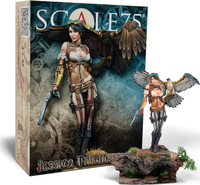Figurë metalike Scale75 Jessica Thunderhawk, 75mm, steampunk, shumëngjyrëshe