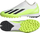 Këpucë futbolli Adidas X Crazyfast.3 LL TF ID9346, turf, pa lidhëse, të bardha me neone