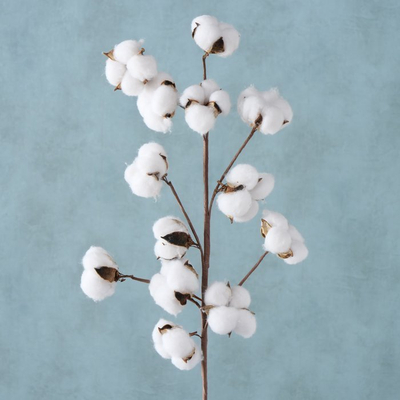Degë dekorative BOLTZE Cotton, pambuk artificial, e bardhë