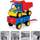 Kamion lodër Wader Gigant Truck 65100 me rimorkio, shumëngjyrësh