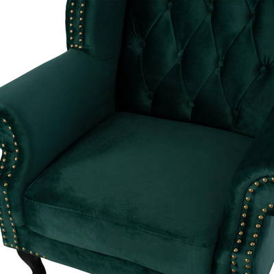 Kolltuk Polina velvet chesterfield (HM0053.03), gjelbër