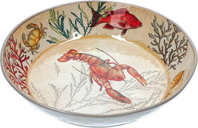 Pjatë e thellë Nador Sea Life, melaminë 100%, 37 cm, shumëngjyrëshe