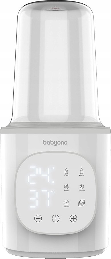 Sterilizues dhe ngrohës biberonash BabyOno 2in1, me programe automatike, ekran LED, i bardhë