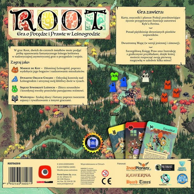 Друштвена игра Portal Games Root, полско издание, стратегиска, за повеќе играчи