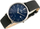 Orë dore G. Rossi 10853A Slim, mekanizëm kuarc, rrip lëkure, blu navy