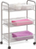 Rafth me rrota Zeller Rolling Cart Mesh, 3 kate, metal, gri