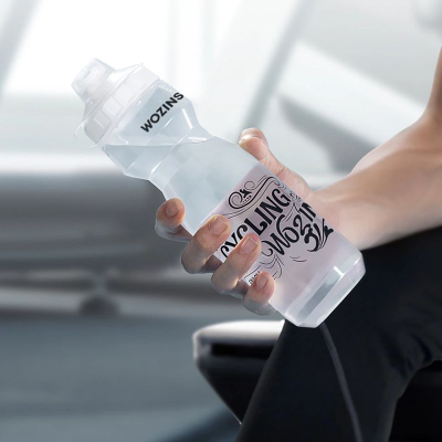 Shishe sportive për biçikletë Wozinsky WBR-01T, 750 ml, pa BPA, transparente