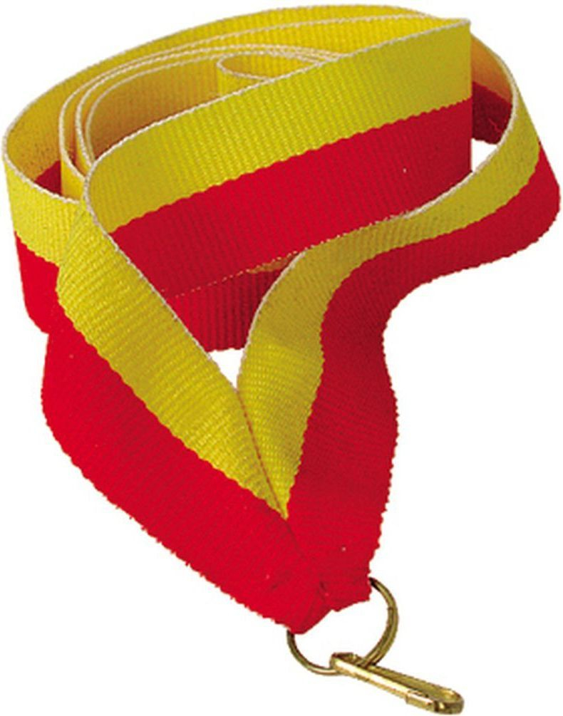 Rrip për medalje Victoria Sport, 11 mm, i verdhë / kuq