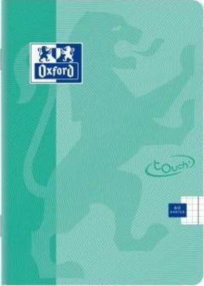 Fletore Oxford Touch Pastel, 5 copë, 60 fletë A4, me katrorë, mente