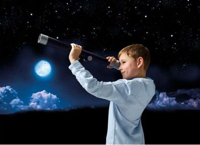 Teleskop për kalamoj “My First Telescope”, i lehtë për me e përdor, me tripod, blu