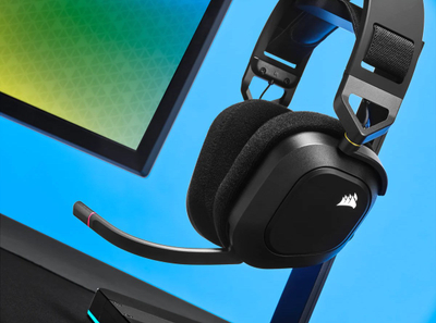 Kufje CORSAIR HS80 RGB, wireless, të zeza