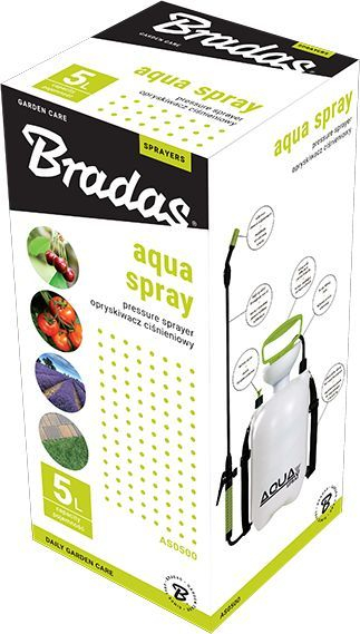 Spërkatës me presion Bradas Aqua Spray 5220, 5L, me pompë dore, i bardhë