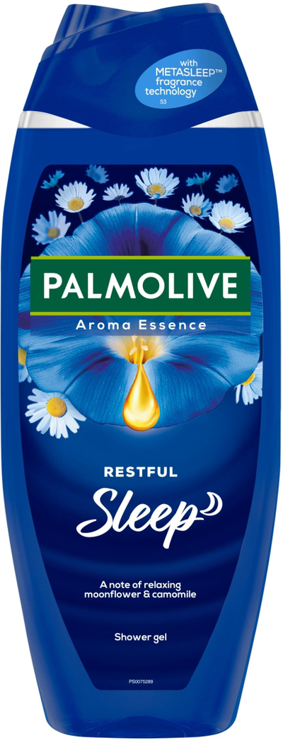 Xhel dushi Palmolive Aroma Essence Restful Sleep, aromë moonflower dhe kamomili, 500ml, blu